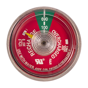 water gauge for fire extinguishers