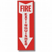 fire extinguisher sign label