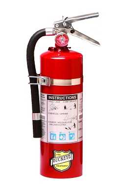 buckeye 5 lb Dry Chemical used for small scale fire protection