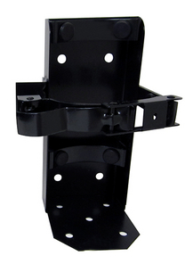 black wall bracket for fire extinguisher