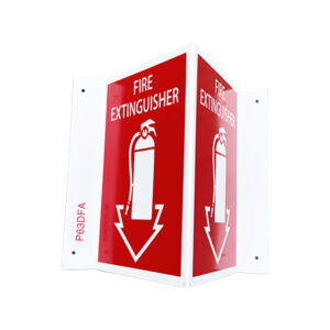 3-D Fire Extinguisher Arrow Sign 5" x 6"