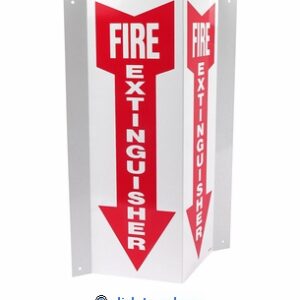 3D fire extinguisher plastic sign 4x12" used for fire extinguisher signs
