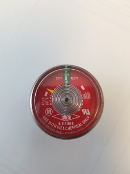 wet chem gauge for fire security