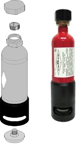 amerex nitrogen cylinder cartdridge
