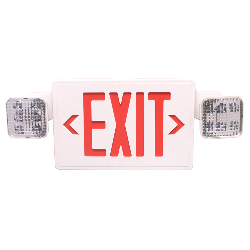 Restrict trap of course Exit-Led4 Red LED Exit Sign Emergency Light Combo | National Fire Supply