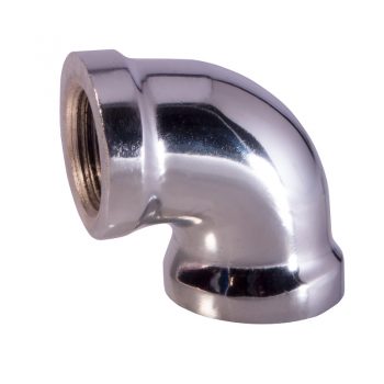 stainless 3/8 90 degree chrome elbow for fire security kit