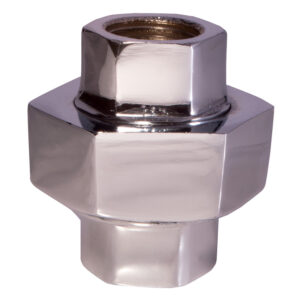 chrome union 3/8 coupling used for fire security