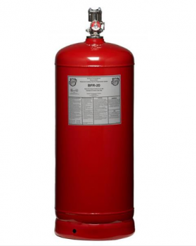 red buckeye 20 flow point cylinder w/ valve for fire security