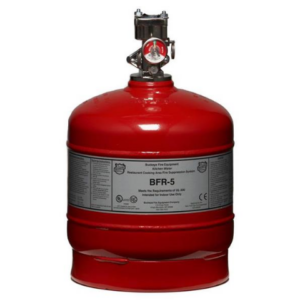 red buckeye 5 flow point cylinder w/ valve for fire security