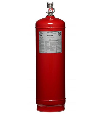red buckeye 15 flow point cylinder w/ valve for fire security