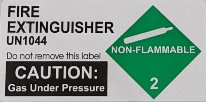 label for fire security - NFS