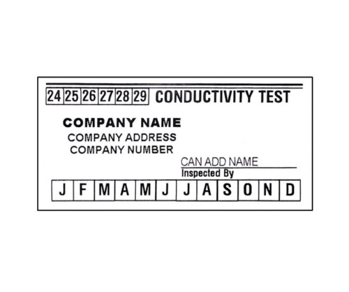 CTL CUSTOM CONDUCTIVITY TEST LABEL (ROLL OF 100)