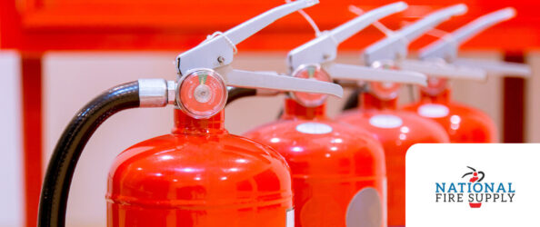 tops of fire extinguishers