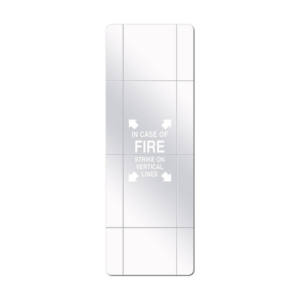 REPLACEMENT GLASS FOR 20 LB PLASTIC CABINETS