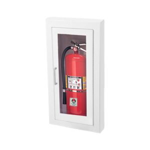 C1016F10 SEMI-RECESSED 10LB CABINET - WHITE