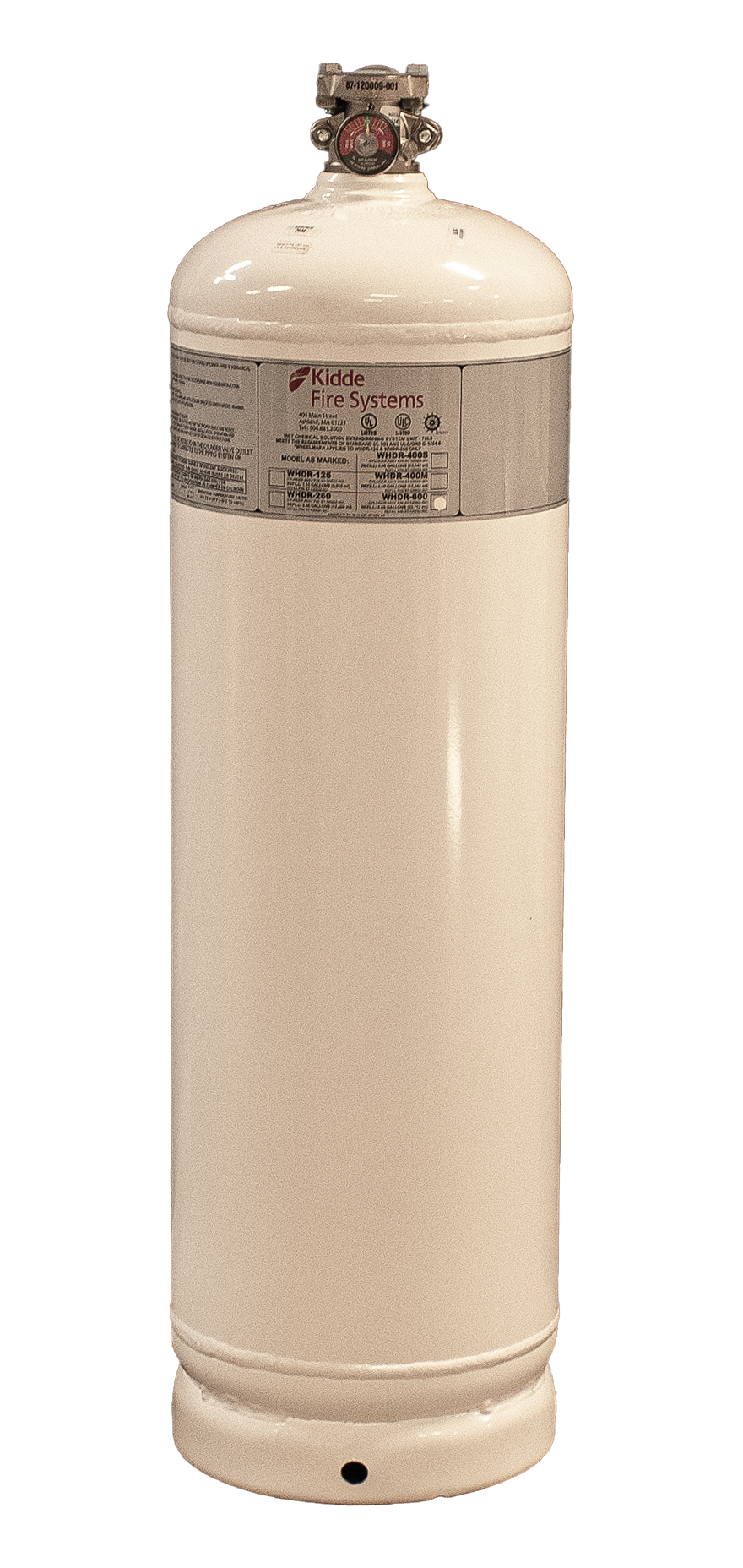 KF-87-120005-001 KIDDE WHDR-600 CYLINDER W/ VALVE